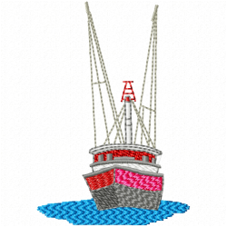 Boats Embroidery Design 5 Boats Embroidery Design 5